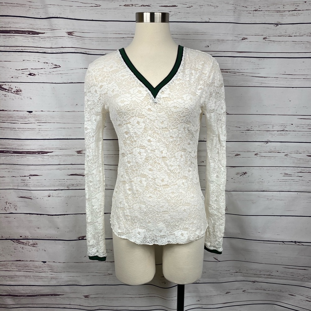 Free People White Lace‎ Top